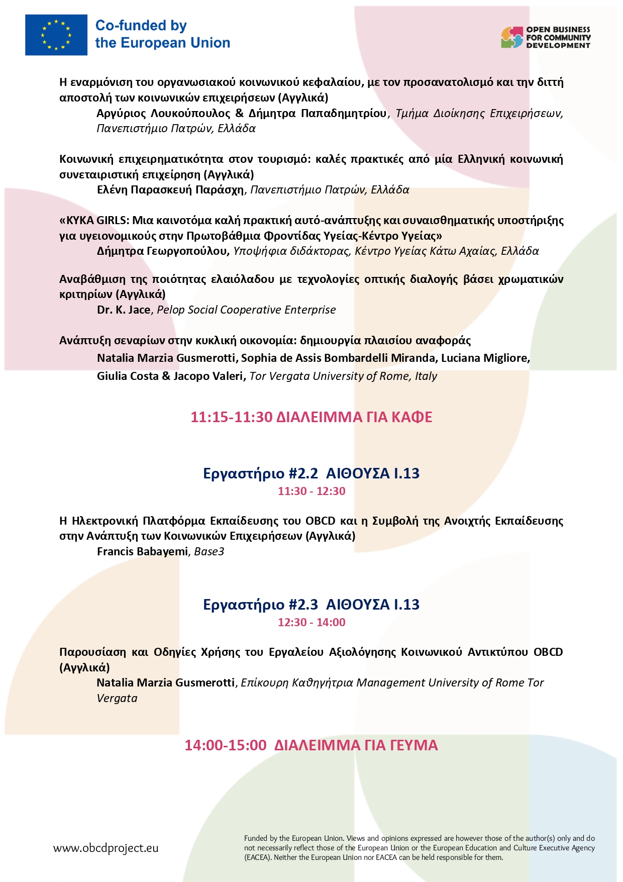 OBCD Internanional Conference Programgr page 0008